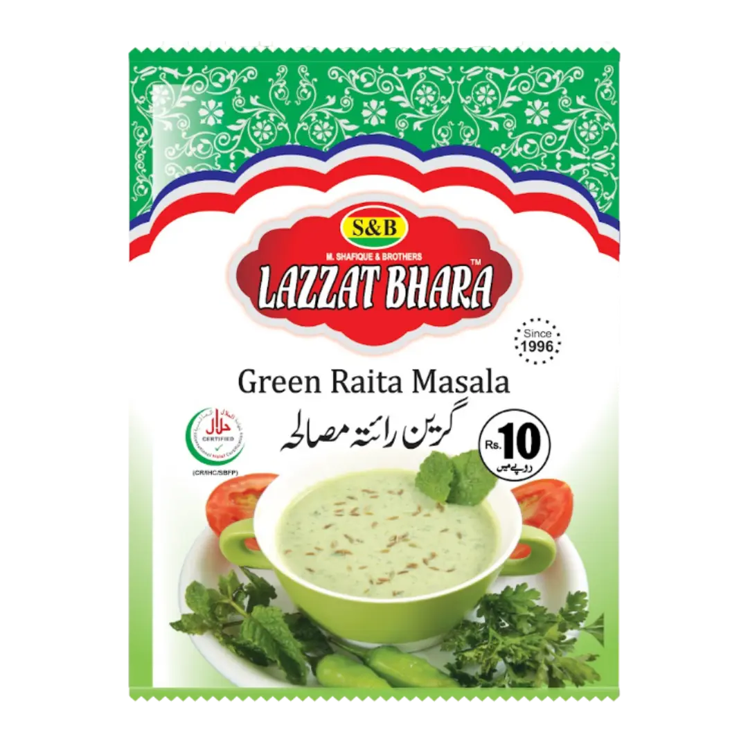 Lazzat Bhara Green Raita Masala Rs. 10 Sachet