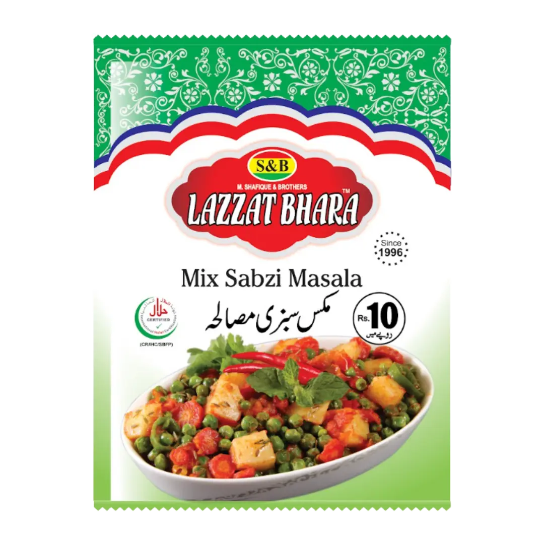 Lazzat Bhara Mix Sabzi Masala Rs. 10 Sachet